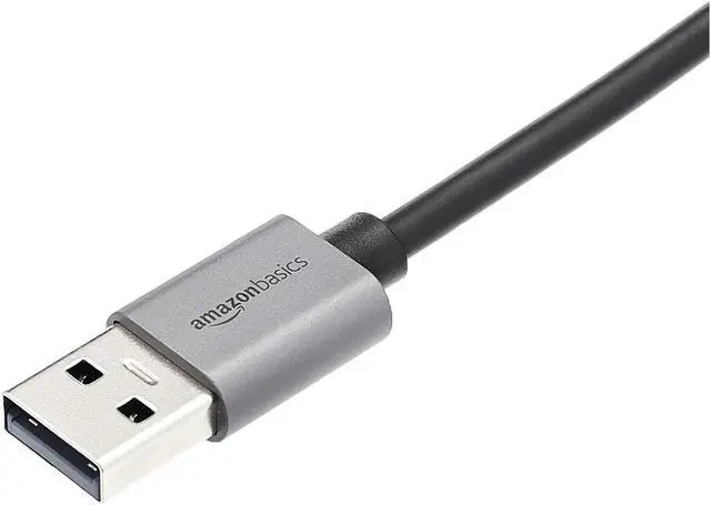 Alt view image 3 of 6 - Basics Aluminum USB 3.0 Gigabit Ethernet Adapter, Gray, 1.97 x 0.83 x 0.59 inches