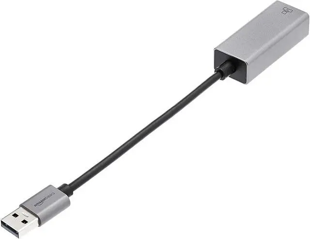 Alt view image 5 of 6 - Basics Aluminum USB 3.0 Gigabit Ethernet Adapter, Gray, 1.97 x 0.83 x 0.59 inches