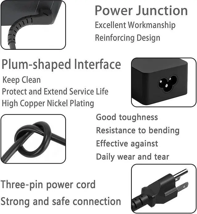 Alt view image 4 of 6 - 65w Type C Laptop Charger for Lenovo Thinkpad T480 T480S T490 T490S T570 L380 L480 L580 Chromebook C330 S330 C340 300e 500e AC Adapter