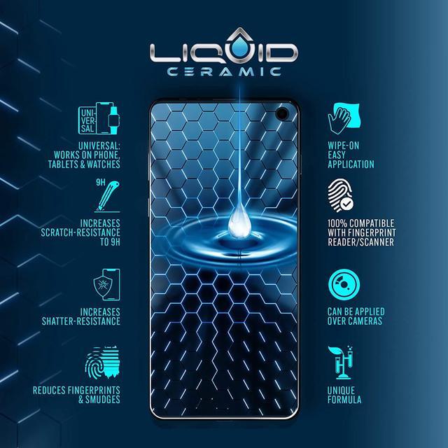 Alt view image 5 of 6 - LIQUID CERAMIC Glass Screen Protector with $400 Coverage | Scratch and Shatter Resistant Wipe On Nano Protection for All Phones Tablets and Smart Watches - Universal Fit, Welcome to consult