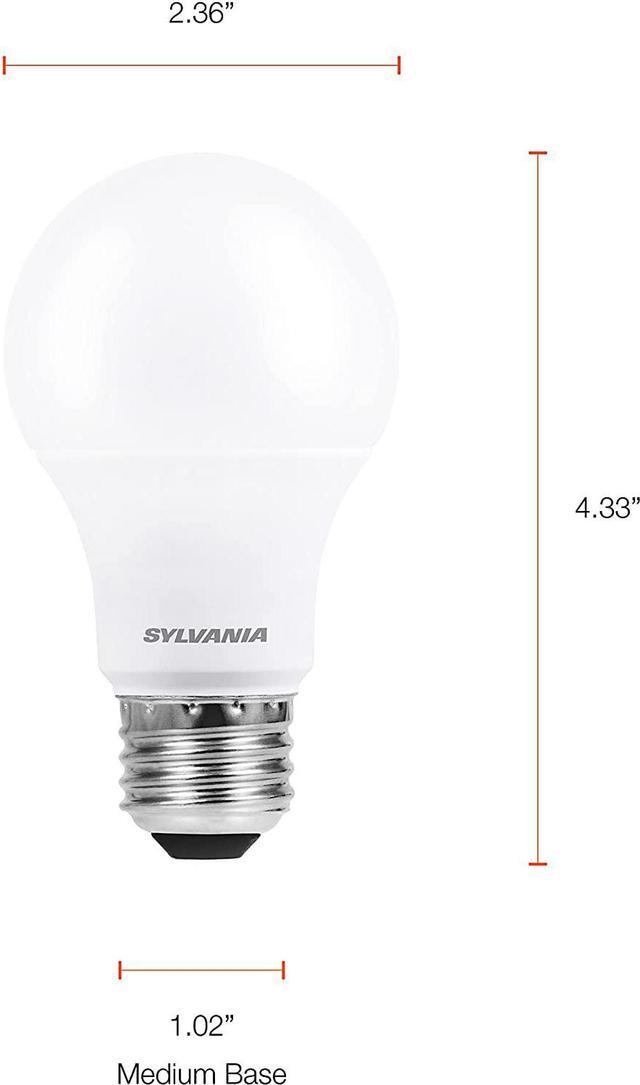 Alt view image 7 of 7 - SYLVANIA ECO LED Light Bulb A19 60W Equivalent Efficient 9W 7 Year 750 Lumens 2700K Non-Dimmable Frosted Soft White - 8 Count (Pack of 1) (40821)