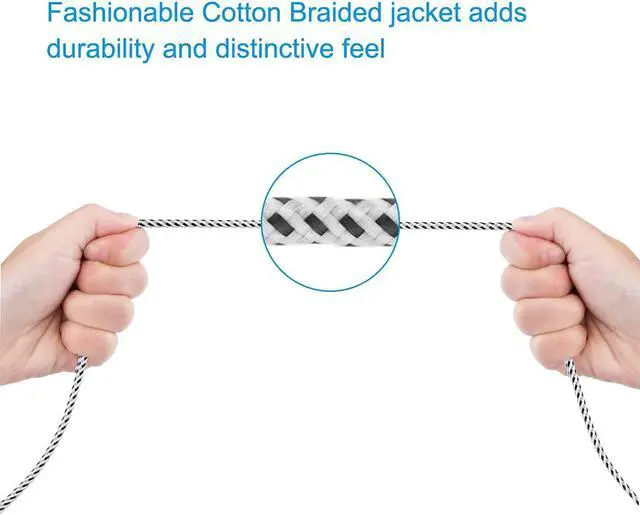 Alt view image 4 of 7 - Short Micro USB to USB C Cable 0.65 FT CableCreation USB C to Micro USB Braided Cord OTG 480Mbps Micro USB Cable to USB C to USB Micro for MacBook Pro Air S21 S20 S10 Pixel 5/4/3/2 etc. Space Gray
