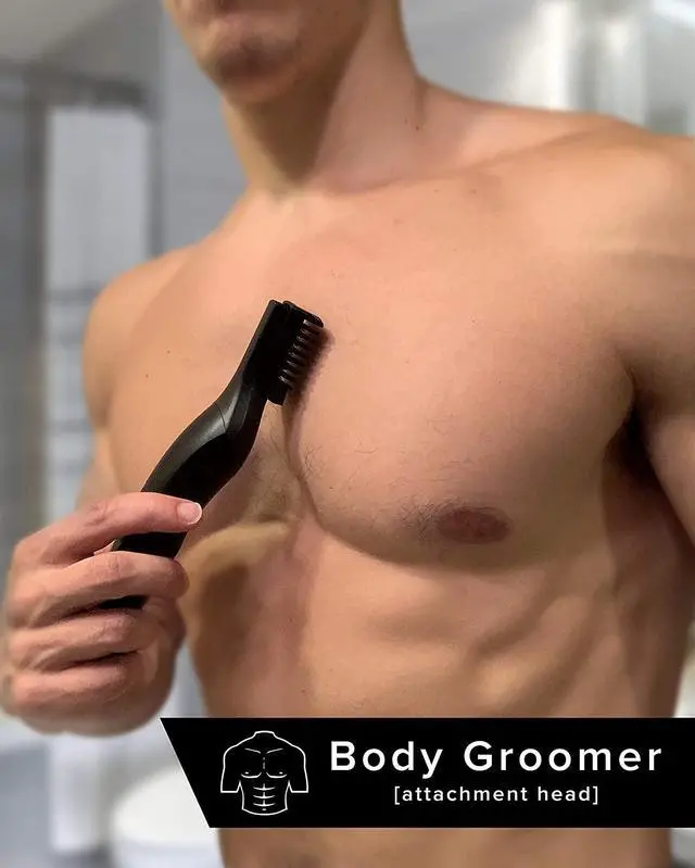 Alt view image 4 of 6 - baKblade 11-in-1 Mens Grooming Kit for Manscaping - BODBARBER - Electric Beard Trimmer for Men, Groin Groomer, Body Groomer, Nose & Ear Groomer - Cordless & Waterproof Hair Clippers - Men Gift Set