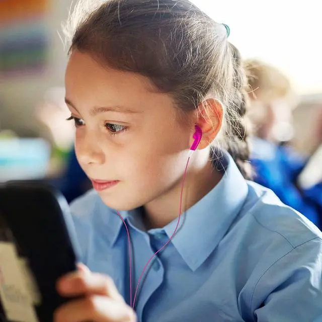 Alt view image 3 of 6 - Bulk Kids Earbuds Individually Packaged Classroom 100 Pack Multi Color Earphones Headphones for Children Students Schools Libraries Hospitals