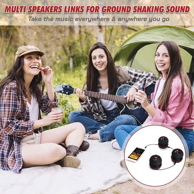Alt view image 5 of 7 - AYL Mini Speaker System, Portable Plug in Speaker with 3.5mm Aux Audio Input, External Speaker for Laptop Computer, MP3 Player, iPhone, iPad, Cell Phone (Black)