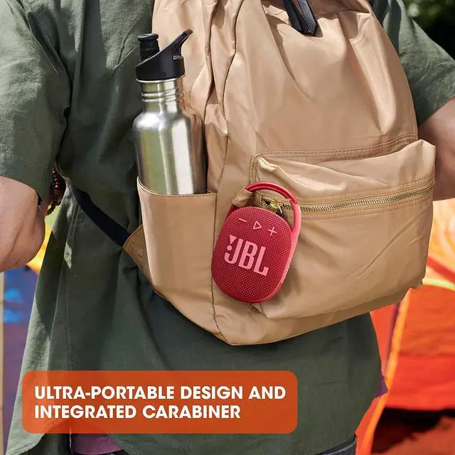 Alt view image 3 of 7 - Clip 4 - Portable Mini Bluetooth Speaker Big Audio and Punchy bass Integrated Carabiner IP67 Waterproof and dustproof 10 Hours of Playtime Speaker for Home Outdoor and Travel - (Squad)