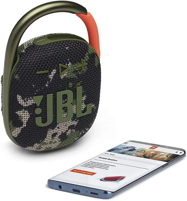 Alt view image 6 of 7 - Clip 4 - Portable Mini Bluetooth Speaker Big Audio and Punchy bass Integrated Carabiner IP67 Waterproof and dustproof 10 Hours of Playtime Speaker for Home Outdoor and Travel - (Squad)