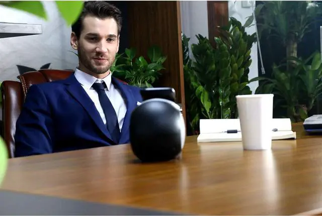 Alt view image 6 of 7 - CENSHI WN1 Premium Bluetooth Speakers and Fast Wireless Charger, Docking Station with Built in Mic Handsfree Call, for iPhone and Samsung Etc Qi Phone - Black