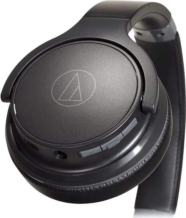 Alt view image 9 of 9 - Audio-Technica ATH-S220BTBK Wireless Over-Ear Headphones Black