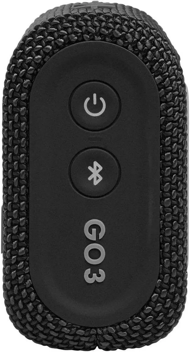 Alt view image 7 of 7 - Go 3: Portable Speaker with Bluetooth Built-in Battery Waterproof and Dustproof Feature - Black
