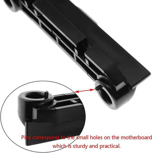 Alt view image 4 of 6 - DGZZI CPU Fan Retainer Bracket 4PCS Black CPU Fan Support Bracket for AM4