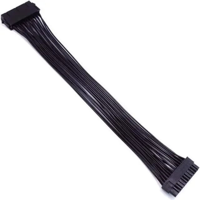 Alt view image 6 of 6 - ATX 24 Pin Motherboard Power Extension Cable 12.6 Inches / 32cm Internal PC PSU ATX 24 Pin Male to 24 Pin Female Extension Power Cable