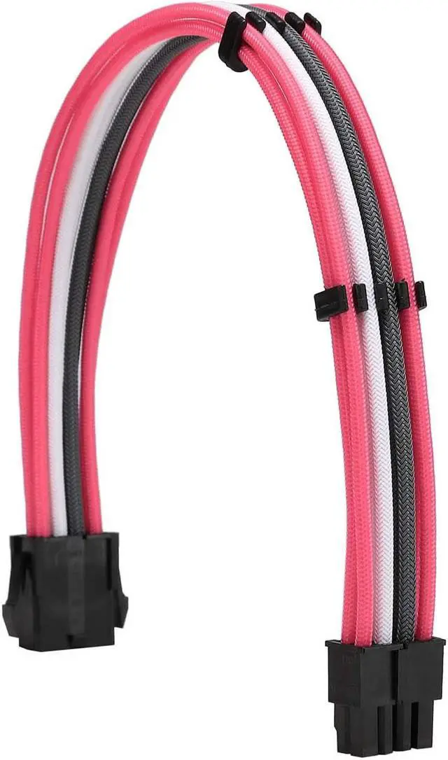 Alt view image 4 of 7 - FormulaMod Sleeve Extension Power Supply Cable Kit 18AWG ATX 24P+ EPS 8-P+PCI-E8-P with Combs for PSU to Motherboard/GPU