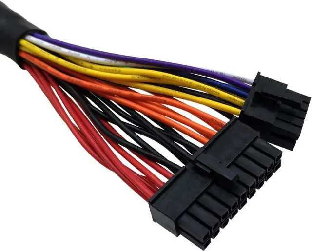 Alt view image 3 of 6 - COMeap 18 Pin + 10 Pin to 24 Pin ATX PSU Power Adapter Sleeved Cable for Corsair AX Series and Seasonic Power Supply 24.8-inch(63cm)