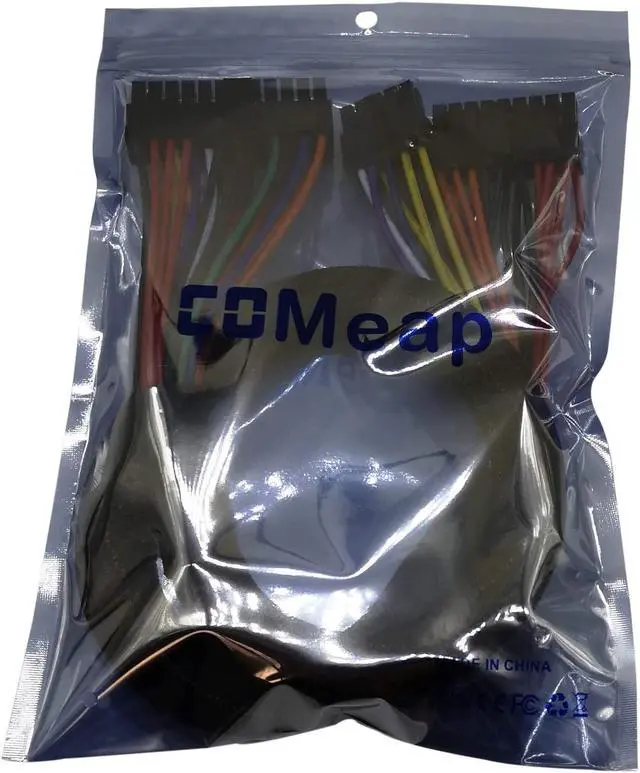 Alt view image 5 of 6 - COMeap 18 Pin + 10 Pin to 24 Pin ATX PSU Power Adapter Sleeved Cable for Corsair AX Series and Seasonic Power Supply 24.8-inch(63cm)