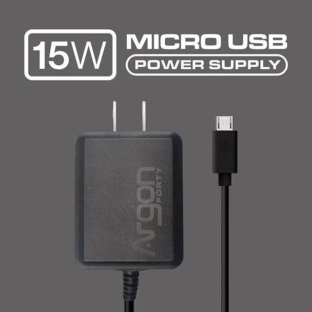 Alt view image 2 of 6 - Micro USB Cable Power Supply 5.25 Volts 3 Amps for Raspberry Pi 3 and Zero Boards , UL Listed , 3.3 Feet Long Cable with Micro USB Connector , Micro USB Cable and Wall Charger - OEM