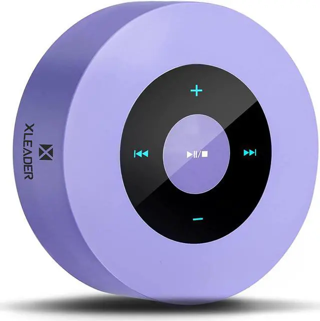 Main image of Bluetooth Speaker SoundAngel Lavender Color Auto Pairing Pocket Speaker with Portable Waterproof Case 3D Sound Mic TF Card Aux for Kitchen Bedroom Yoga Girl Women Gift Purple
