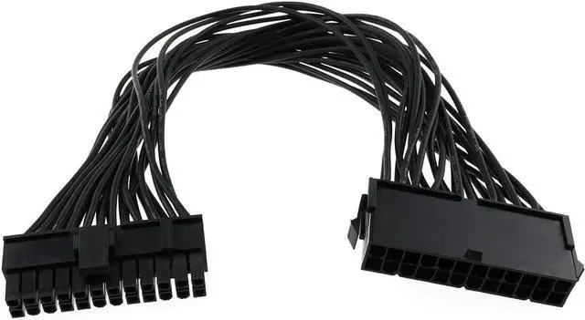 Alt view image 2 of 6 - ATX 24 Pin Extension Cable Lead 24 Pin Male to 24 Pin Female ATX Power Supply PSU Extension Cable Extender for Motherboard 32cm/12.6Inch