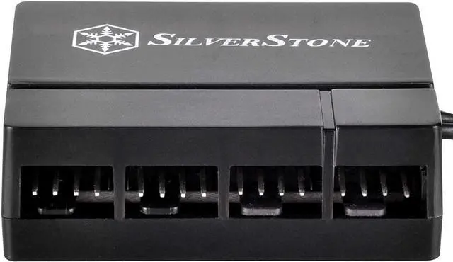 Alt view image 4 of 6 - SilverStone Technology Silverstone 8-Port PWM Fan Hub/Splitter for 4-Pin & 3-Pin Fans* in Black SST-CPF04-USA (Newest Version)