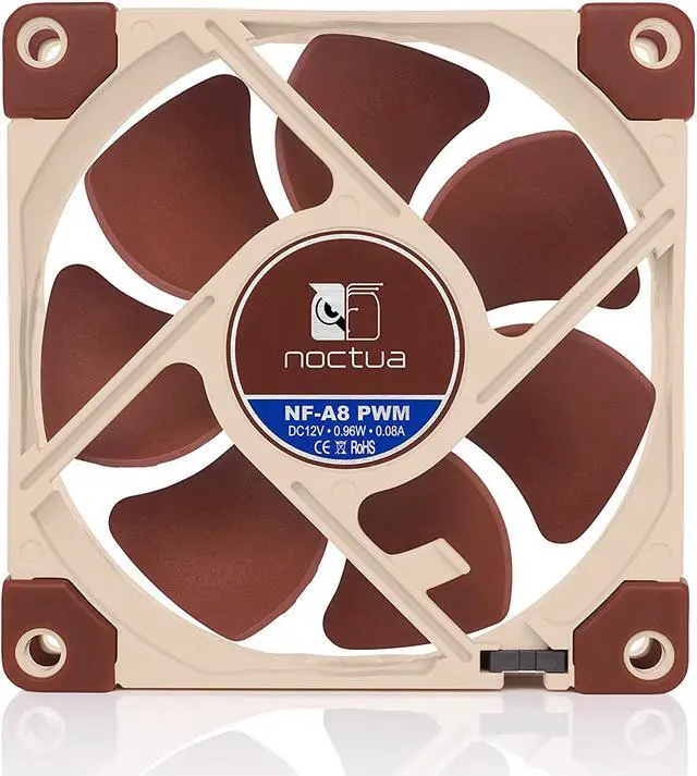 Alt view image 4 of 7 - Noctua NF-A8 PWM, Premium Quiet Fan, 4-Pin (80mm, Brown)