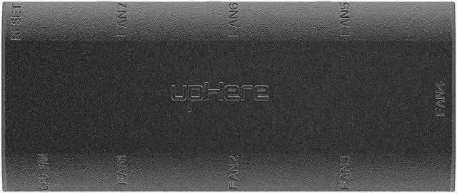 Alt view image 2 of 7 - upHere 7-Port 4PIN SATA PWM 5V 3PIN ADDRESSABLE RGB Fan Hub/Splitter for 4-Pin & 3-Pin Case Fans in Black-P7PRGB