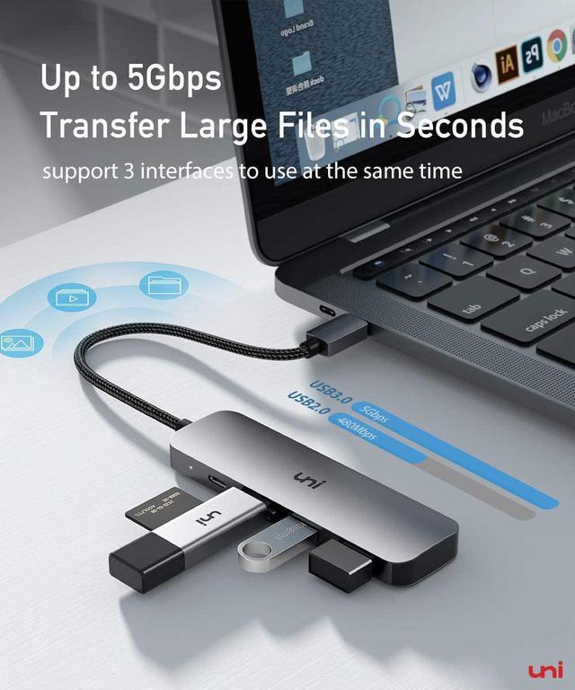 HUBBIES17G 7-Port USB 3.2 Gen 2 Hub, 10Gbps, USB-C x 4, USB-A x 3, 100W USB  PD, Aluminum Case - Conceptronic