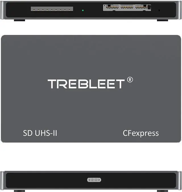 Alt view image 4 of 4 - Dual-Slot CFexpress Type B and SD 4.0 UHS-II Card Reader USB 3.2 Gen 2 10Gbps, Compatible for Thunderbolt 3 USB3.1 and USB 3.0,Support Windows/Mac OS
