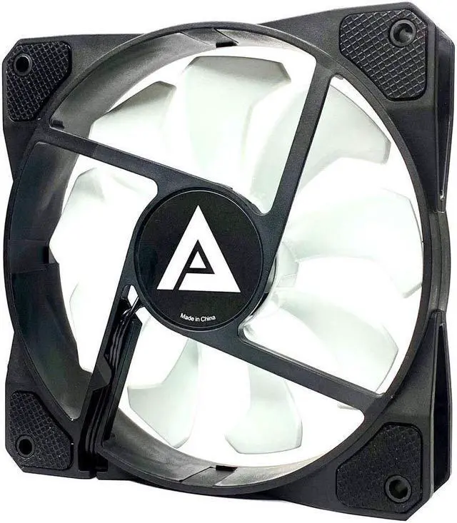 Alt view image 2 of 4 - Apevia 1012S-WB 120mm 4pin Molex & 3pin Motherboard Black/White Silent Case Fan (10-pk)
