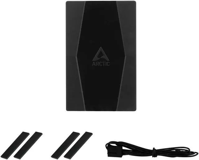 Alt view image 7 of 7 - Case Fan Hub - 10-fold PWM Fan Distributor with SATA Power - Black