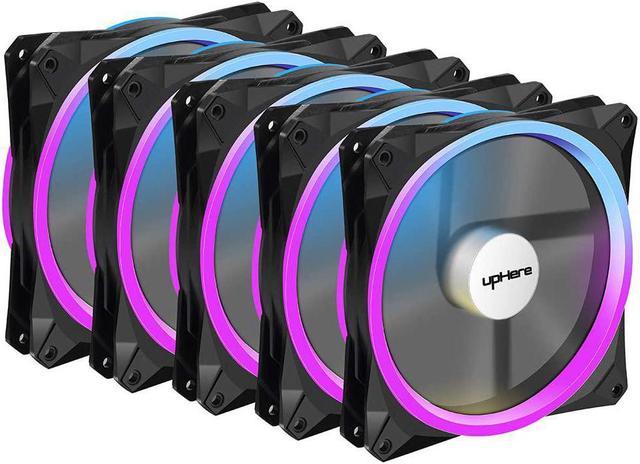 upHere 140mm RGB Remote PC Cooling Fan Ultra Quiet High Airflow for PC Cases,Computer Cooling,5-Pack,RGB143-5 Case Fans - Newegg.com