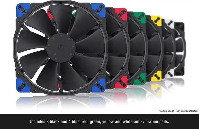 Alt view image 5 of 7 - Noctua NF-A20 PWM chromax.Black.swap, Premium Quiet Fan, 4-Pin (200x30mm, Black)