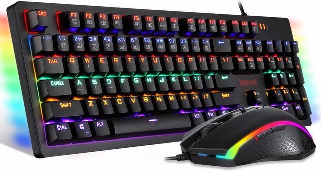 Buy RPM Euro Games Gaming Keyboard and Mouse Combo, 104 Keys with RGB  Backlit - Keyboard, Laser Carved Keycaps, Adjustable DPI Upto 3200, 7  Color RGB - Mouse