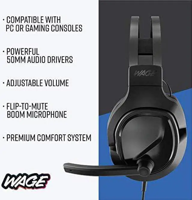 Alt view image 4 of 5 - Pro Universal Gaming Headset - Black/Blue (WMAGY-N116)
