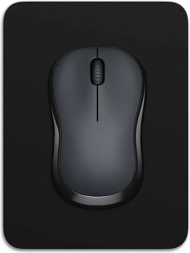 Main image of Small Mouse Pad 6 x 8 Inch Thick Rubber Premium-Textured Non-Slip Portable & Washable Mini Mouse Mat for Women Men Wireless Laptops Keyboard Tray Gaming Work Computer Office Travel Black