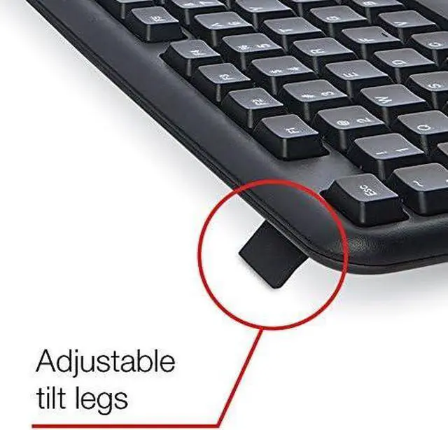 Alt view image 5 of 6 - Slimline Corded USB Keyboard and Mouse-Black