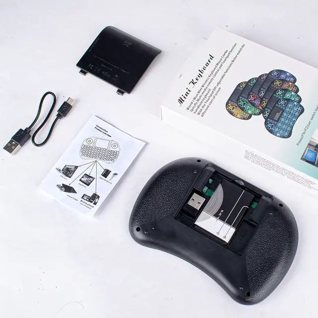 Alt view image 7 of 7 - (Updated Backlit) 2.4GHz Backlight Wireless Keyboard with touchpad Rechargeable Wireless Keyboard Mouse Combo Portable Mini Keyboard mice for/TV Box/Google/Windows/Mac