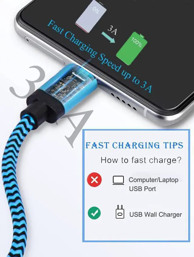 Alt view image 6 of 7 - iPhone Charger Cord 3ft 3Pack MFi Certified Lightning Cable Fast Charging Nylon Braided Cell Phone Charging Cable Compatible with iPhone 13 Pro 12 Pro 11 Pro Xs Max Xr 8 7 Plus Se 2020 iPad Multicolor