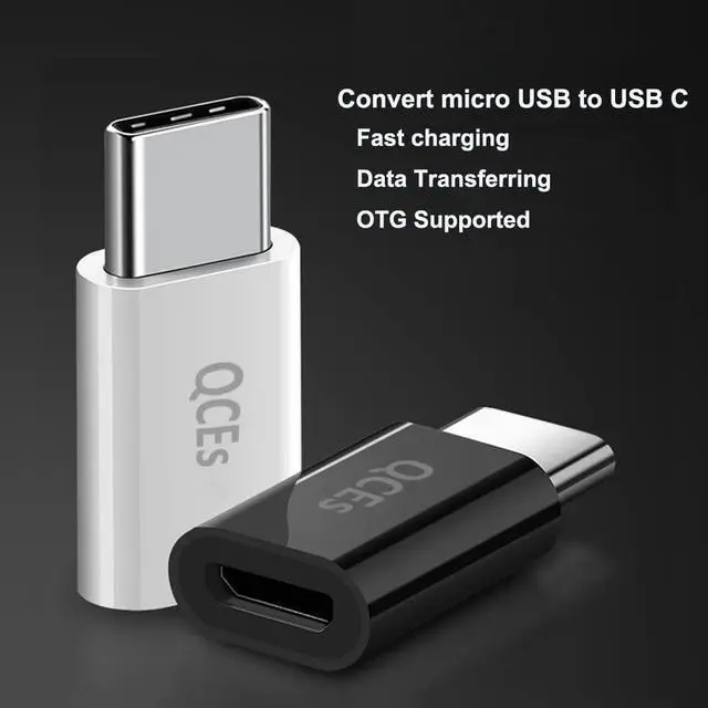 Alt view image 2 of 7 - Micro USB to USB C Adapter 8 Pack Micro USB Female to USB-C Male OTG Adapter Fast Charging Compatible with iPhone 15 Pro Plus Samsung Galaxy Type-C Phones Tablets