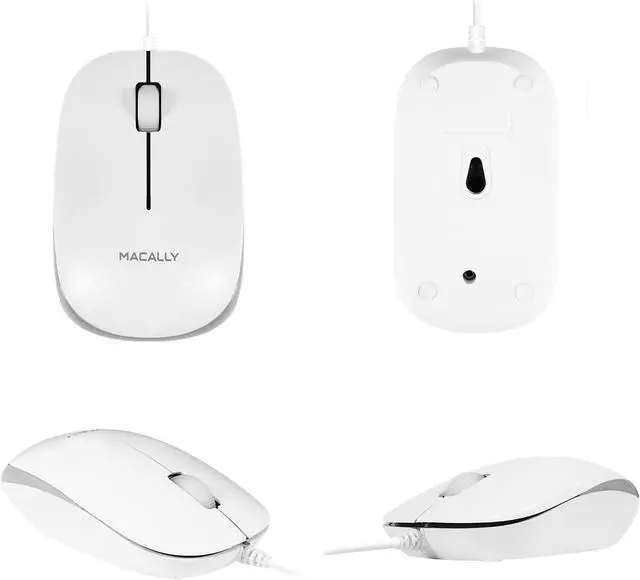Alt view image 7 of 7 - Macally USB Wired Mouse for Mac and Windows - Plug and Play 3 Button Corded Computer Mouse Wired for MacBook Pro/Air, Apple iMac, Laptop, PC Desktop, Notebook, Scroll Wheel Layout with Long Wire Cord