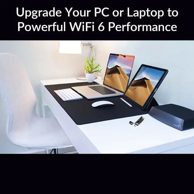 Alt view image 3 of 7 - D-Link USB WiFi 6 Adapter AX1800 USB 3.0 Dual Band Long Range MU-MIMO Wireless Internet Network for Desktop PC Laptop Windows (DWA-X1850)