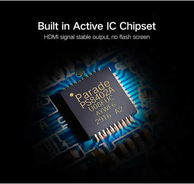 Alt view image 6 of 7 - HDMI to DisplayPort Cable - 6ft DP Laptop Desktop PC 4k Connector Display Port Extended Mirror Monitor TV Projector Video Adapter for Chromebook Asus Lenovo HP Dell Computers