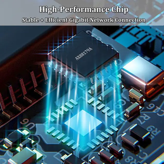 Alt view image 5 of 7 - USB Ethernet Adapter, USB 3.0 to 10/100/1000 Gigabit Ethernet LAN Network Adapter Compatible with Nintendo, MacBook, Surface Pro, Notebook PC with Windows7/8/10, XP, Vista, Mac (TCC-S30A)