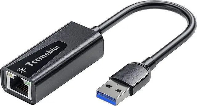 Main image of USB Ethernet Adapter, USB 3.0 to 10/100/1000 Gigabit Ethernet LAN Network Adapter Compatible with Nintendo, MacBook, Surface Pro, Notebook PC with Windows7/8/10, XP, Vista, Mac (TCC-S30A)