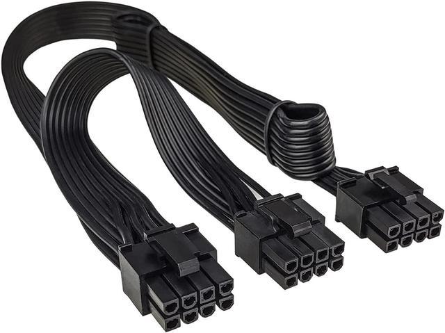 PCIe 6 pin to 8 pin Power Adapter Cable - Computer Power Cables - Internal, Cables