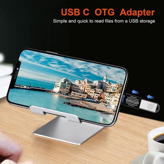 Alt view image 6 of 7 - 4-Pack USB C to USB Adapter(Gold-Plated) Thunderbolt 3 Male to USB 3.0 Female OTG Adapter for MacBook Pro iMac iPad Pro Pixelbook Chromebook Microsoft Surface Go and Other Type C Device(Black)