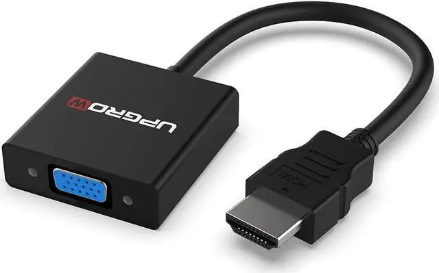 Main image of UPGROW HDMI to VGA Adapter HDMI Male to VGA Female Converter Support Computer Desktop Laptop PC Monitor Projector HDTV Chromebook Xbox and More Model Number: UPGROWHMVF01