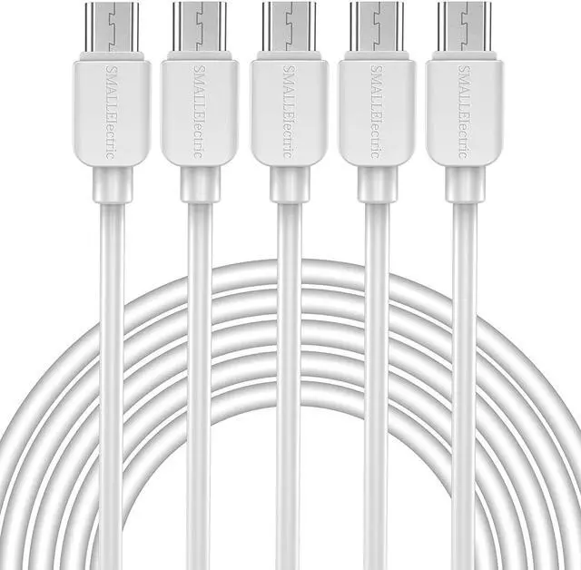 Main image of Micro USB Cable (5-Pack 6FT) Android Charger Long Android Phone Charger Cord for  Galaxy S7 S6 Edge J7 S5 Note 5 4 LG 4 K40 K20 MP3 Kindle Tablet White