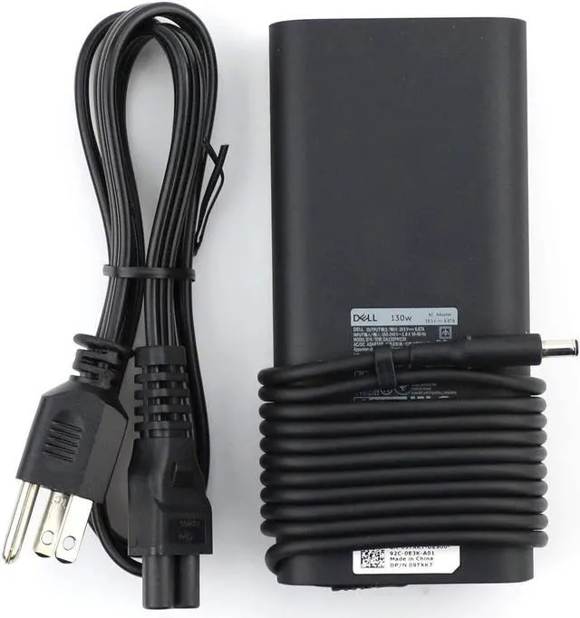 Alt view image 3 of 7 - Genuine Dell 130W(watt) Tip 4.5mm Slim Power AC Adapter for dell XPS 15 9530 9550 9560 9570/Precision M3800 5510 5520 5530 Laptop Charger (HA130PM130/DA130PM130) Power Supply