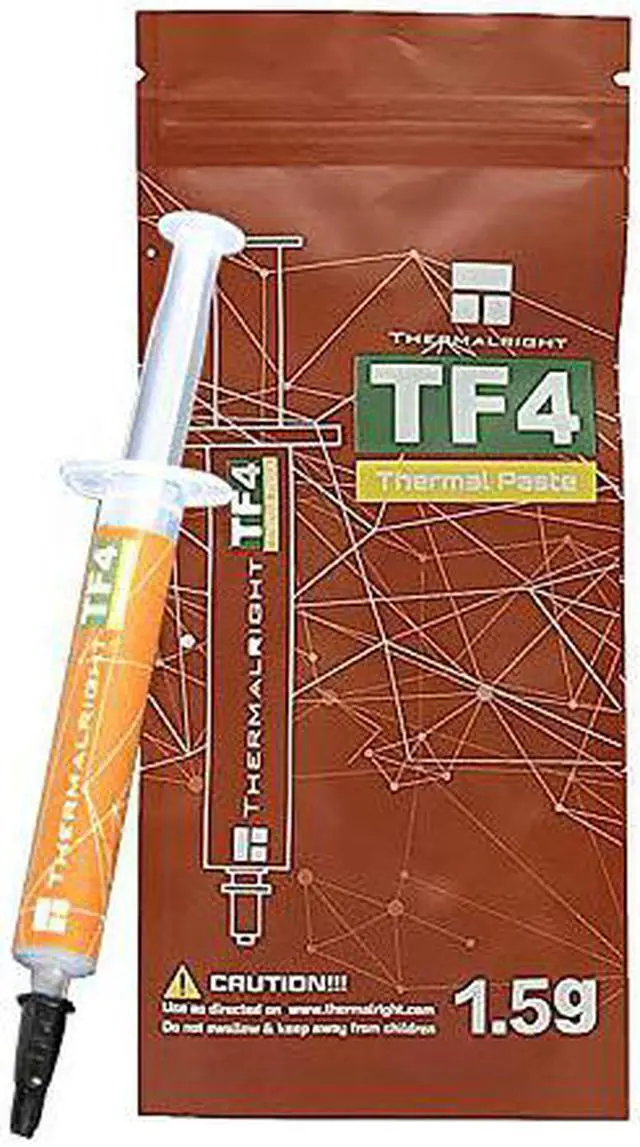 Alt view image 2 of 5 - Thermalright TF4 Thermal Compound Paste 9.5 W/mK Carbon Based High Performance Heatsink Paste CPU for All Coolers 1.5 Grams with Tool