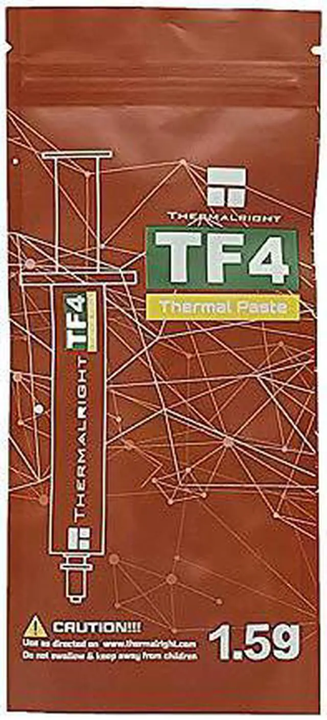 Alt view image 3 of 5 - Thermalright TF4 Thermal Compound Paste 9.5 W/mK Carbon Based High Performance Heatsink Paste CPU for All Coolers 1.5 Grams with Tool